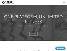 Tablet Screenshot of fitnessondemand247.com